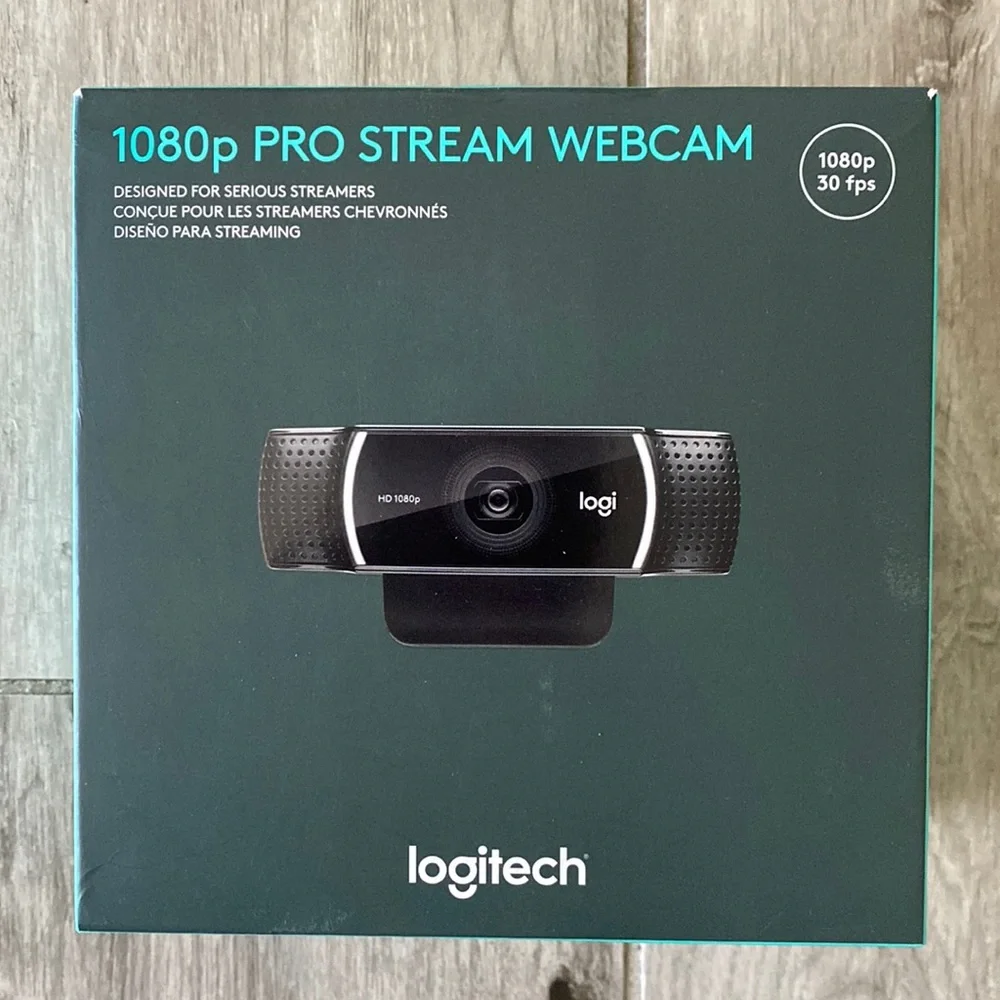 BRAND NEW Logitech 1080p Pro Stream Webcam for HD Video Streaming and Recording